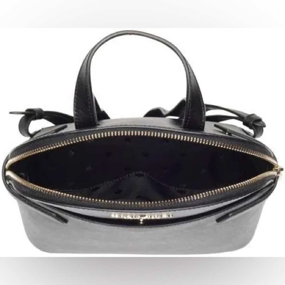 Kate Spade Staci Dome Backpack; Saffiano Leather;Black Leather Backpack;Like New - Picture 9 of 13